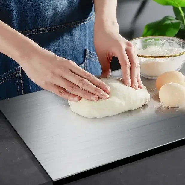 Stainless steel chopping board