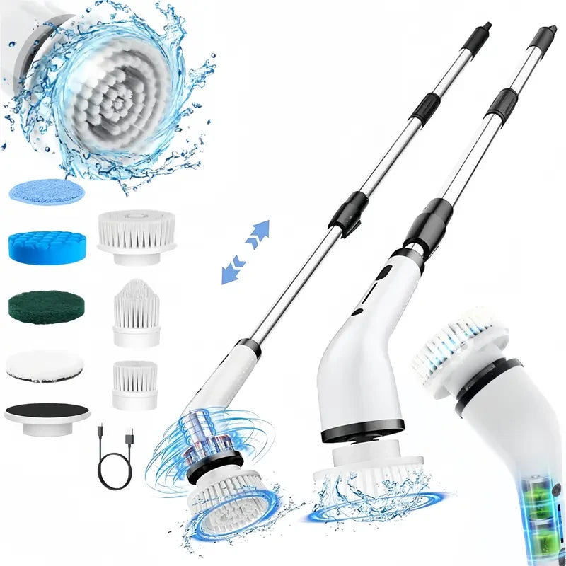 Adjustable Electric Scrubber Brush