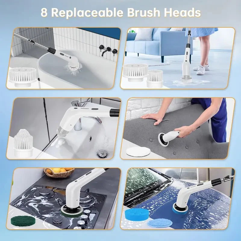 Adjustable Electric Scrubber Brush