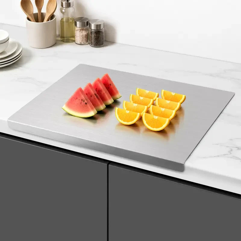 Stainless steel chopping board