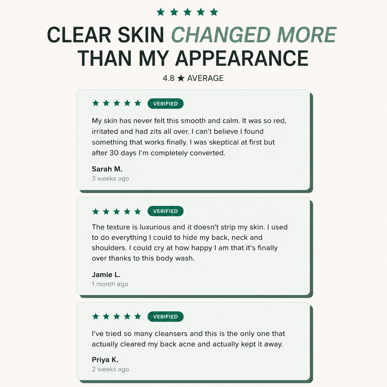 Miracle Acne Clear Body Cleanser